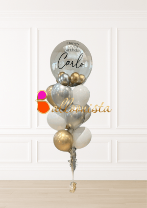 Personalised Clear Bubble Bouquet