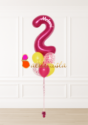 Number Balloon Arrangement