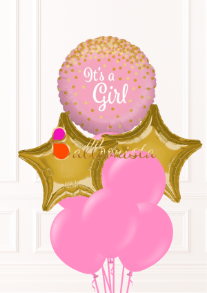 It's A Girl Glitter Bouquet