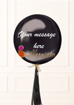 Personalised Black Orb
