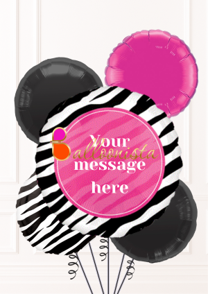 Personalised Zebra Bouquet