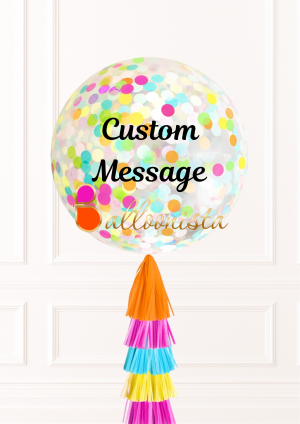 Personalised Colourful Confetti Orb