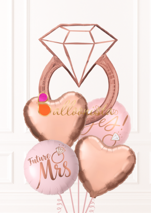 Engagement Ring Bouquet