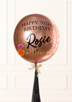 Personalised Rose Gold Orb
