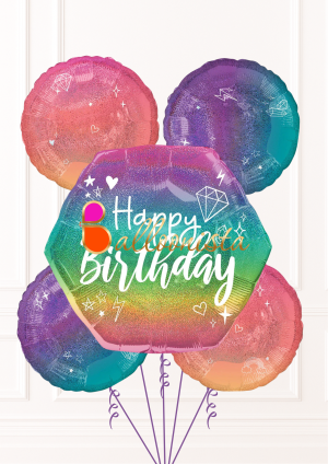 Dazzling Happy Birthday Bouquet
