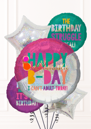Glitter Happy B-DAY Bouquet