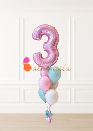 Number Balloon Arrangement
