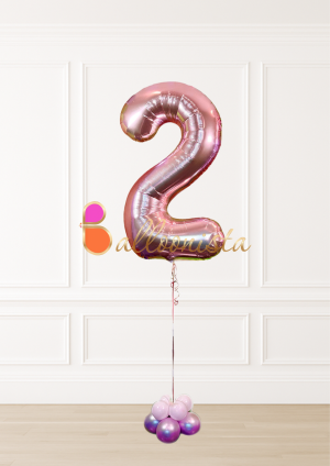 Number Balloon with Base