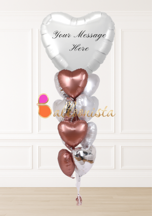 Premium Personalized Heart Arrangement