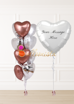 Premium Personalized Heart Arrangement